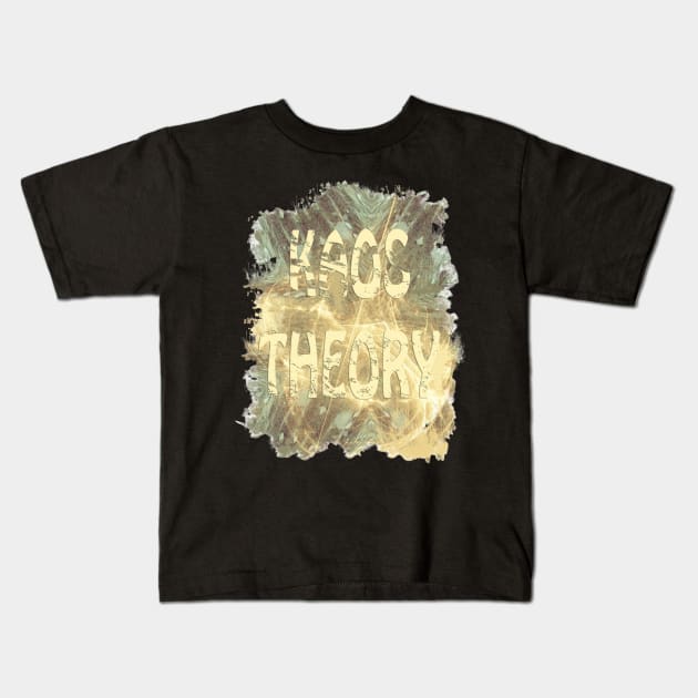 Kaos theory on beige messy kaleidoscope Kids T-Shirt by hereswendy